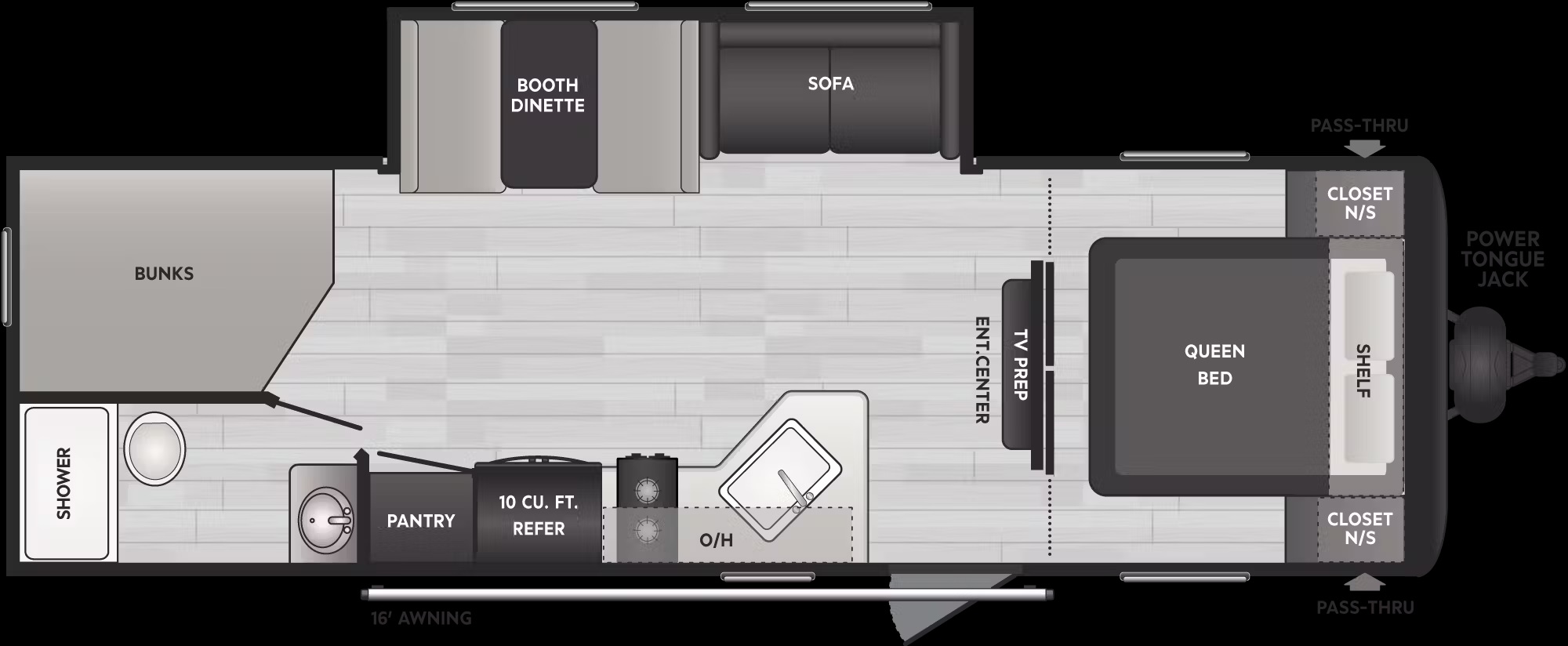 2024 KEYSTONE SPRINGDALE 261BHC, , floor-plans-day image number 0